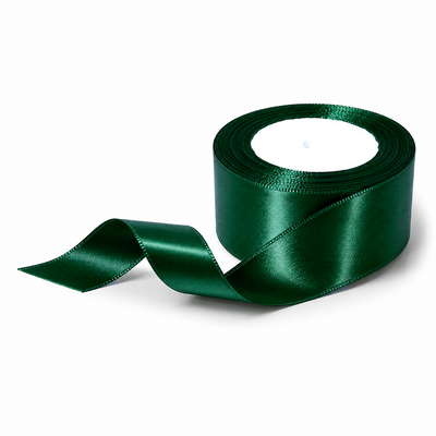 Rolă panglică satin, 4 cm, culoare verde NR. 56 - ROC 0811