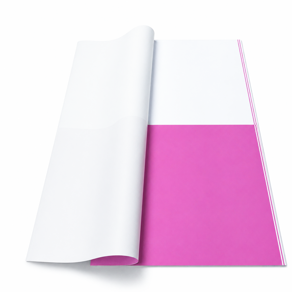 Coli celofan cu print model 6, culoare roz intens J03 - ROC A288