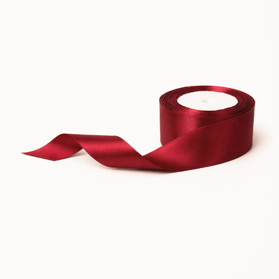 Rolă panglică satinată, 4 cm, culoare grena NR. 133 - ROC 0811