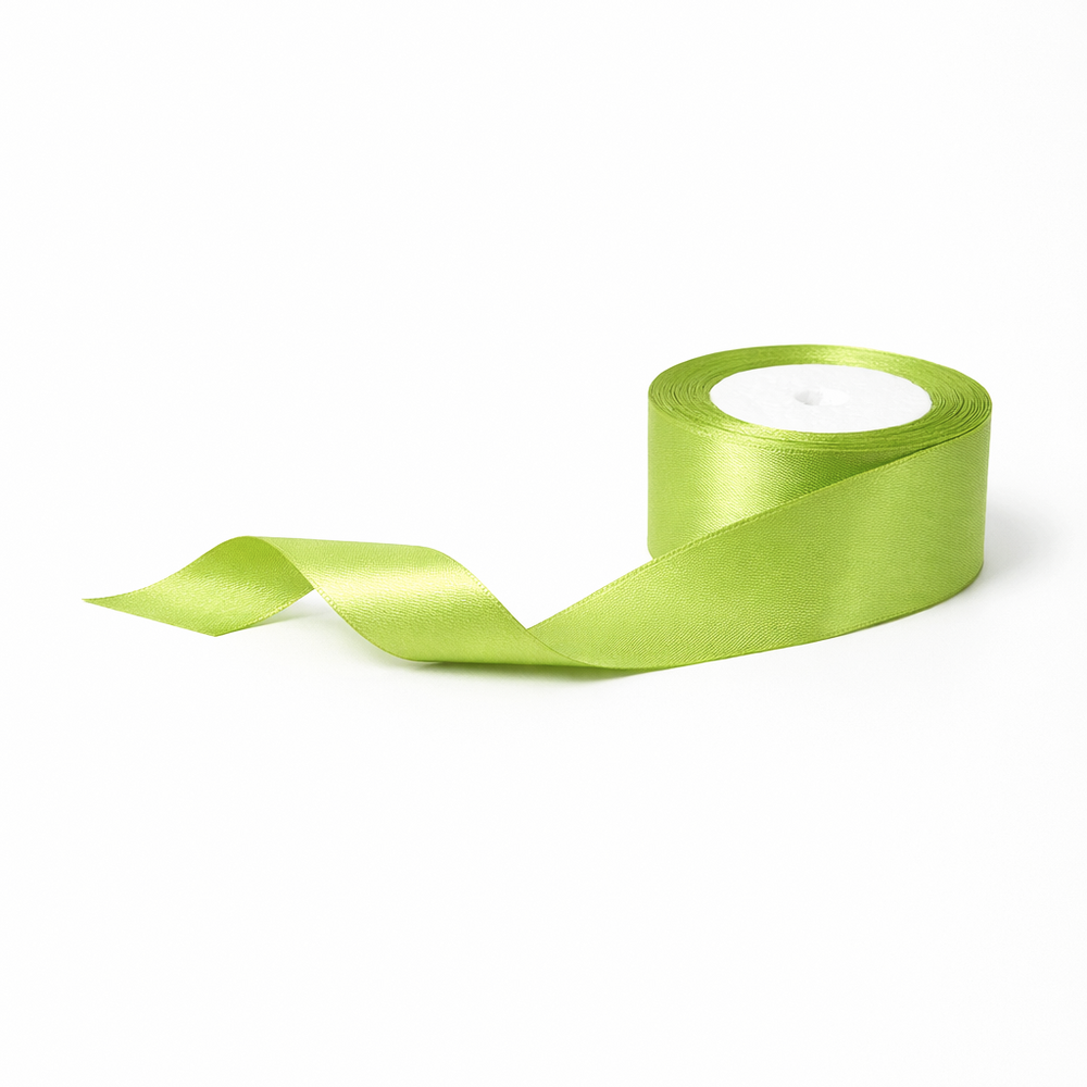 Rolă panglică satinată, 4 cm, culoare verde NR. 182 - ROC 0811