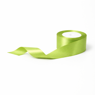 Rolă panglică satinată, 4 cm, culoare verde NR. 182 - ROC 0811