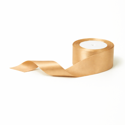 Rolă panglică satinată, 4 cm, culoare auriu NR. 71 - ROC 0811
