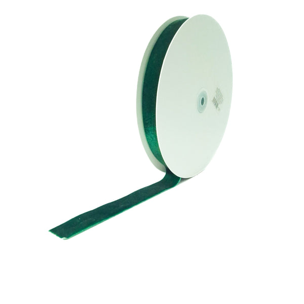 Bandă din catifea, culoare verde NR. 163 - ROC 0846