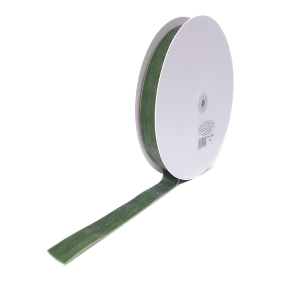 Bandă din catifea, culoare verde NR. 93 - ROC 0846