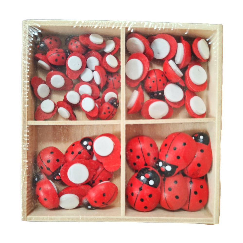 Buburuze din lemn pentru decor - ROC 0760