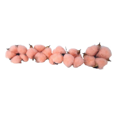 Set 20 de capete de flori de bumbac, culoare roz somon - ROC FD13