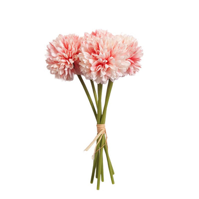 Crizanteme artificiale la buchet, culoare roz. Fiecare buchet contine 6 fire.