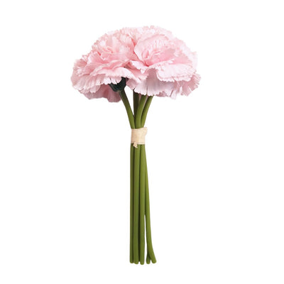 Garoafe artificiale la buchet de 6 fire, culoare roz