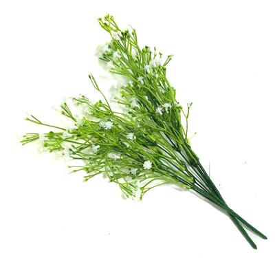 Gypsophila artificiala la set de 2 buchete, culoare alb