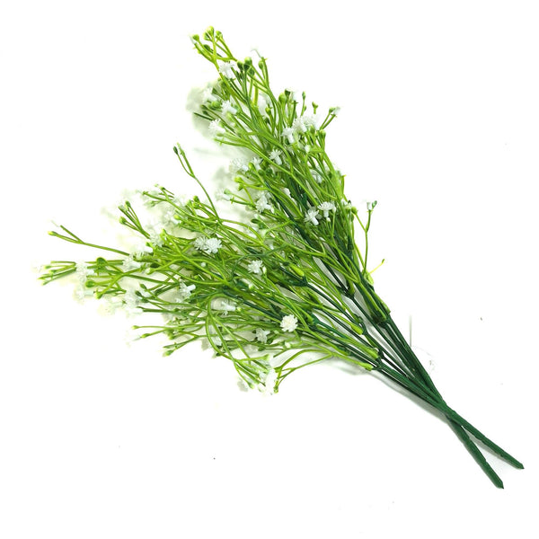 Gypsophila artificiala la set de 2 buchete, culoare alb