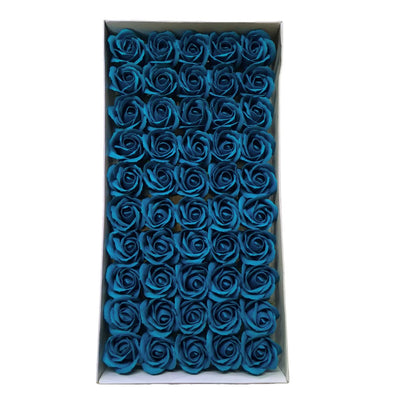 Set 50 de flori de sapun tip trandafiri, cu codita de plastic, NR. 78