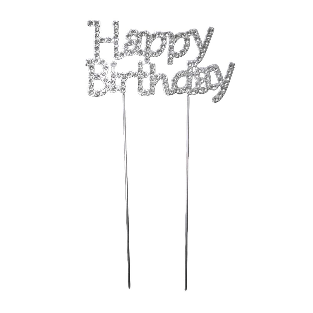 Topper metalic "Happy Birthday" - ROC P101