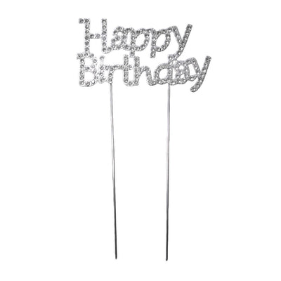 Adorno metálico "Happy Birthday"
