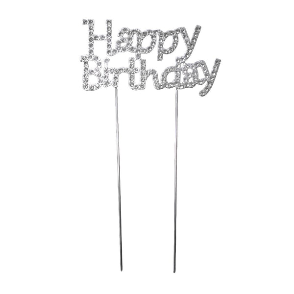 Topper metalic "Happy Birthday" - ROC P101
