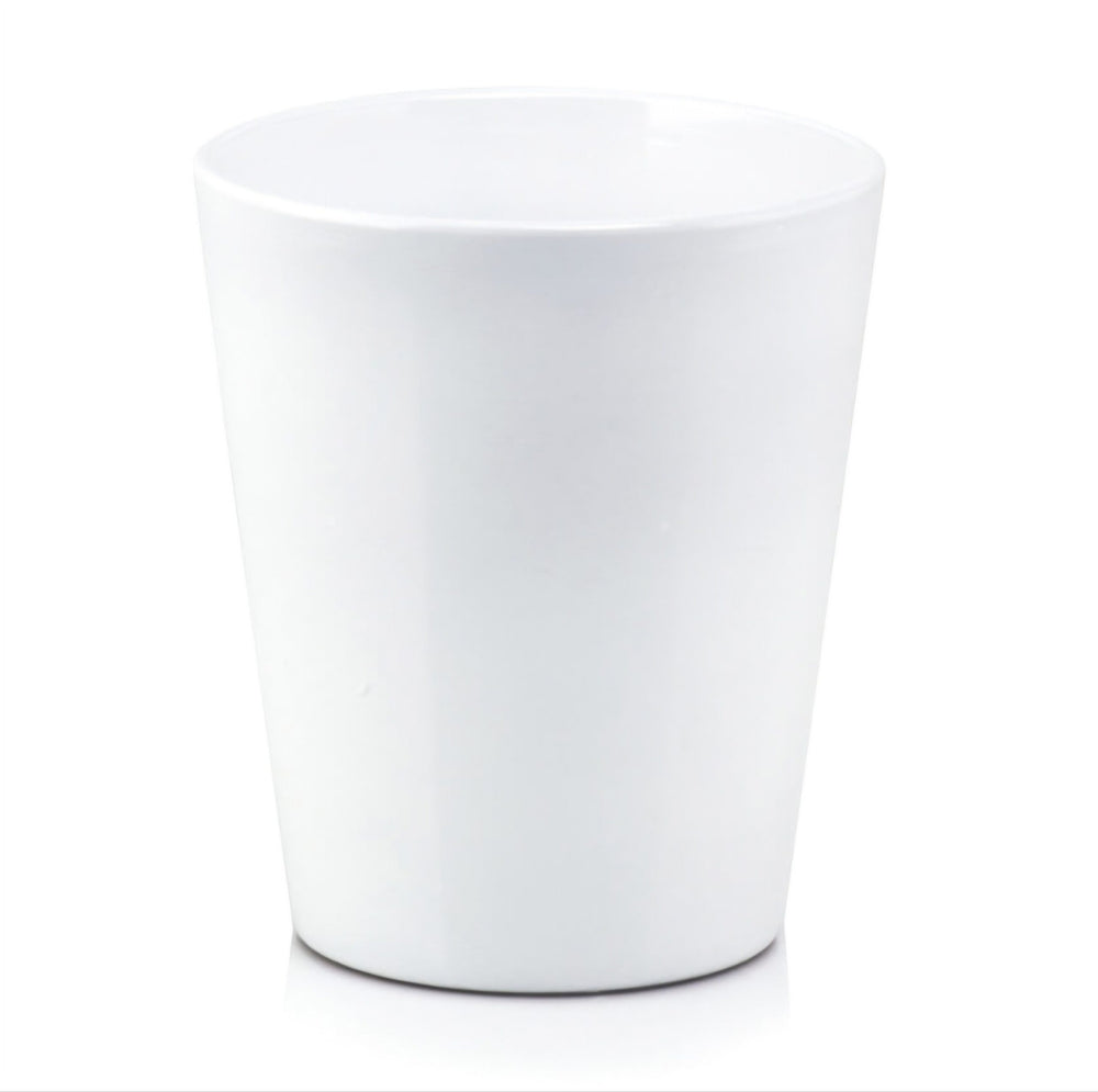 Ghiveci din ceramică pentru orhidee, culoare alb - ROC GHIV2