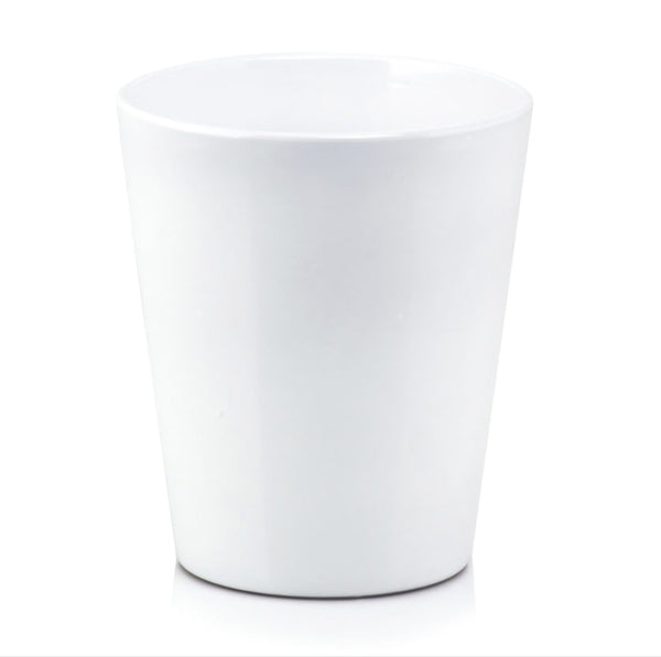 Ghiveci din ceramică pentru orhidee, culoare alb - ROC GHIV2