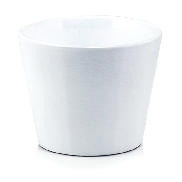 Ghiveci din ceramica, culoare alb - ROC GHIV 1