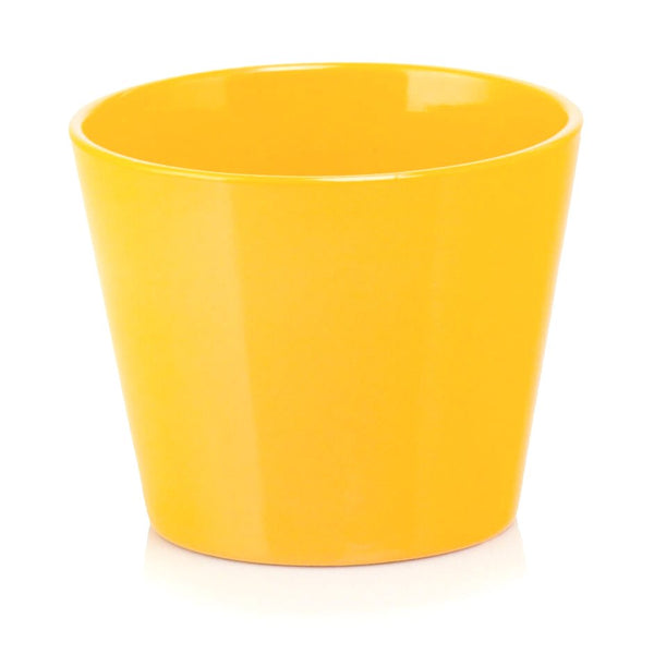 Ghiveci din ceramica, culoare galben - ROC GHIV 1