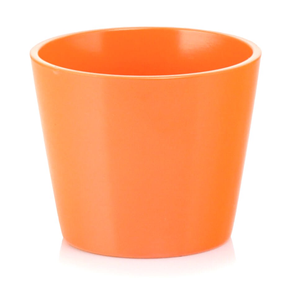 Ghiveci din ceramica, culoare portocaliu - ROC GHIV1