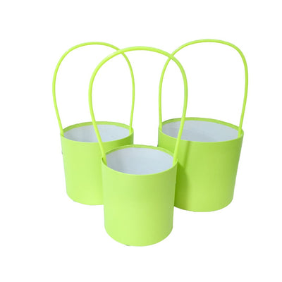 Set 3 cutii cu mâner, culoare verde - ROC 5259