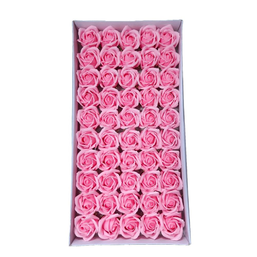Set 50 trandafiri din săpun, culoare roz - NR. 44 - ROC M1