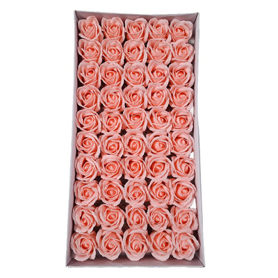 Set 50 trandafiri din săpun, culoare roz - NR. 43 - ROC M1