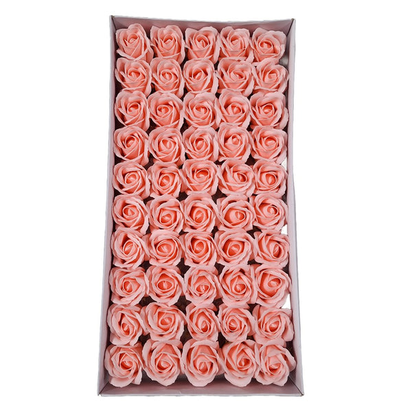 Set 50 trandafiri din săpun, culoare roz - NR. 43 - ROC M1
