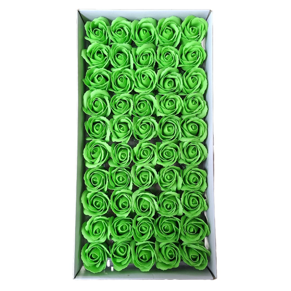 Set 50 trandafiri din săpun, culoare verde - NR. 28 - ROC M1