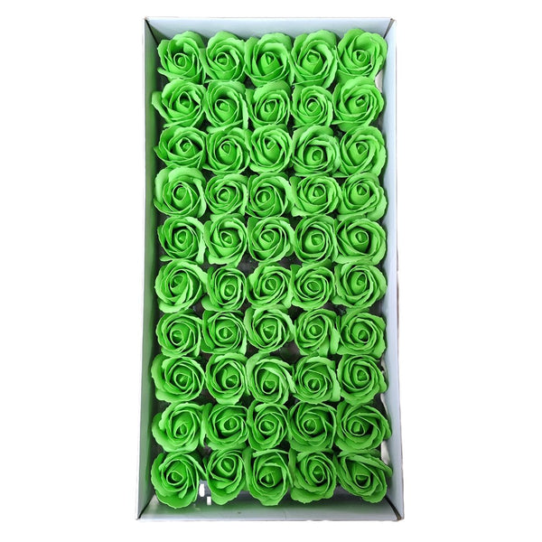 Set 50 trandafiri din săpun, culoare verde - NR. 28 - ROC M1