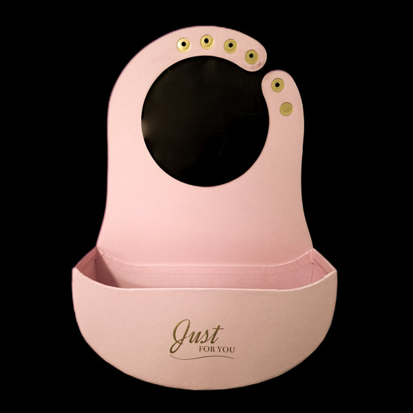 Set 2 cutii din carton pentru aranjamente florale, culoare roz deschis - ROC 5816