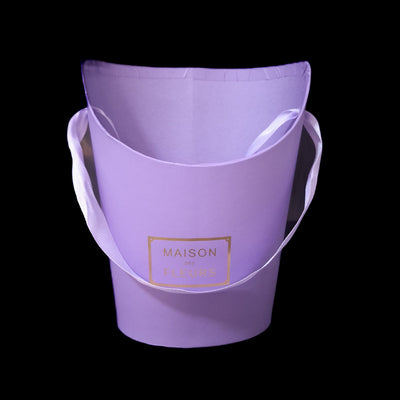 Cutie cu mâner "Maison des fleurs", culoare lila - ROC 5816