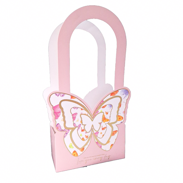 Set 10 cutii model fluture, culoare roz - ROC A220