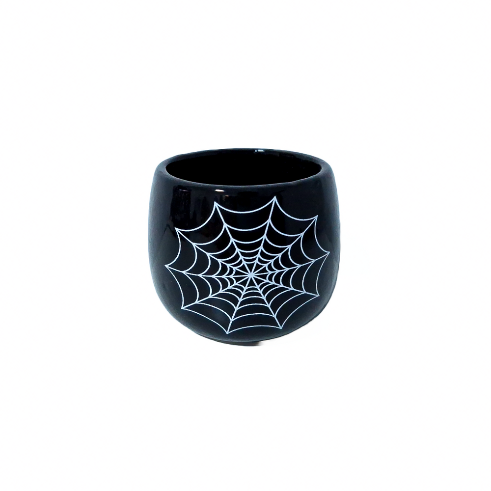 CH 72 - Ghiveci din ceramică pentru Halloween, culoare negru