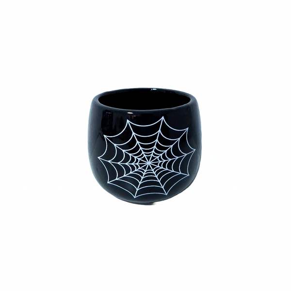 CH 72 - Ghiveci din ceramică pentru Halloween, culoare negru