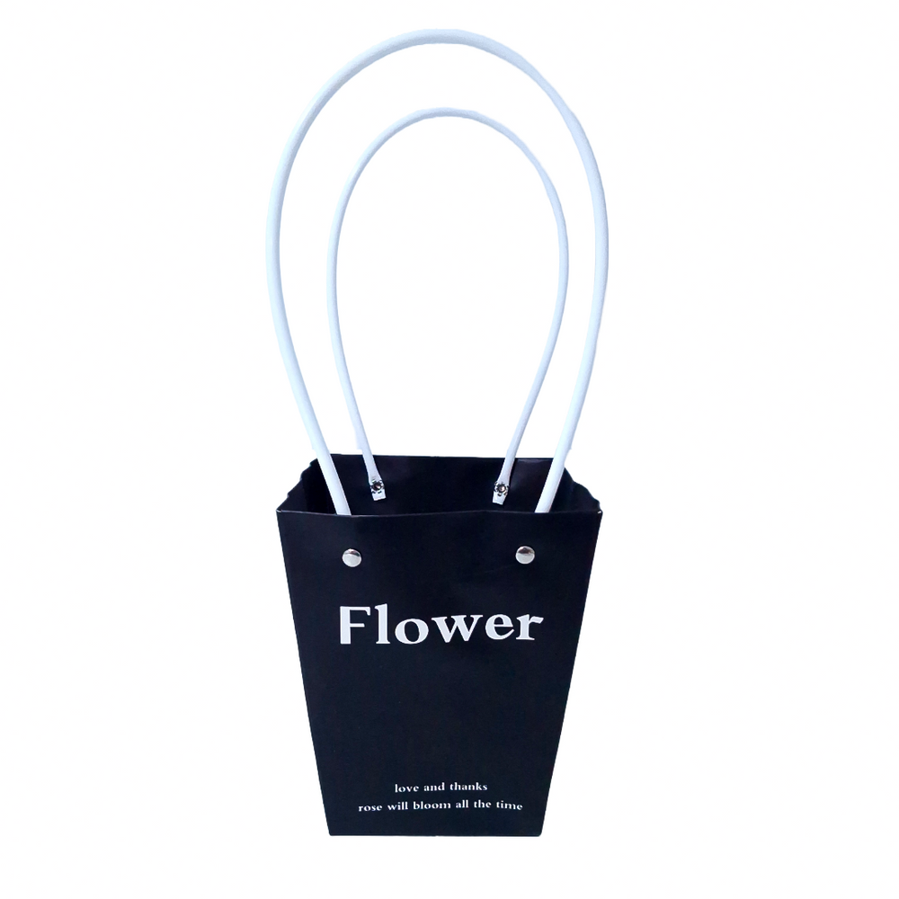 Set 10 pungi ”Flower” , culoare negru - ROC A8-1