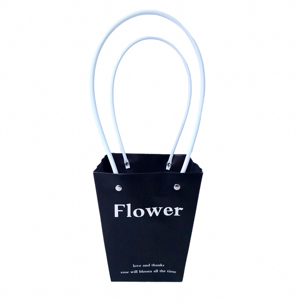 Set 10 pungi ”Flower” , culoare negru - ROC A8-1