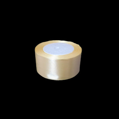 Rolă panglică satin, 4 cm, culoare crem NR. 8 - ROC 0811