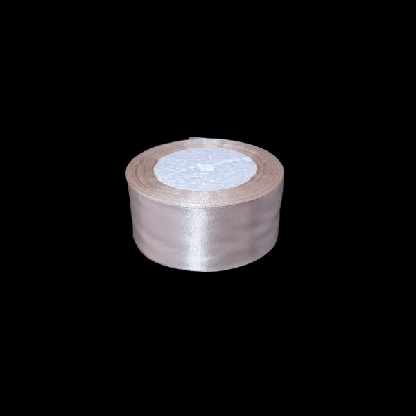 Rolă panglică satin, 4 cm, culoare bej NR. 6 - ROC 0811