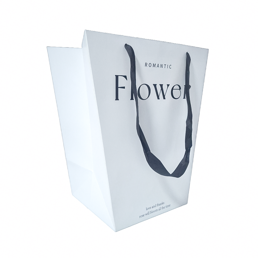 Set 2 pungi pentru aranjamente florale, culoare alb - ROC A215