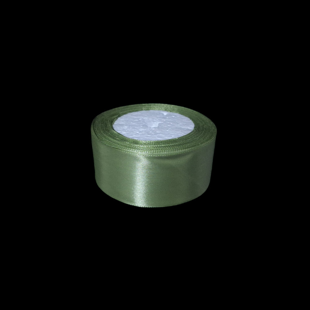 Rolă panglică satin, 4 cm, culoare verde NR. 111 - ROC 0811