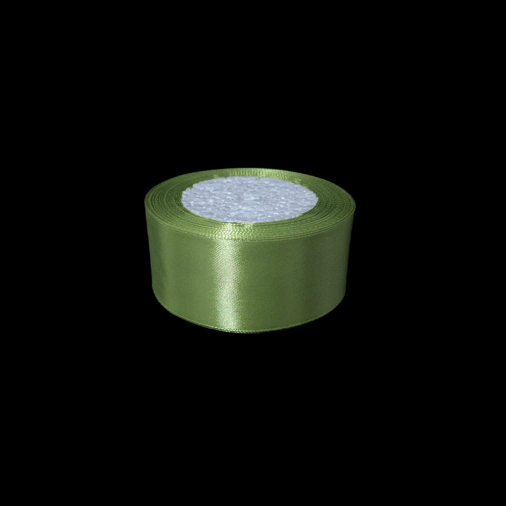Rolă panglică satin, 4 cm, culoare verde NR. 109 - ROC 0811