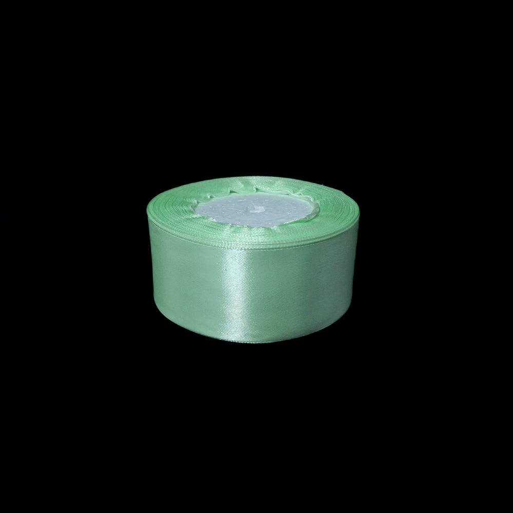 Rolă panglică satin, 4 cm, culoare verde NR. 80 - ROC 0811