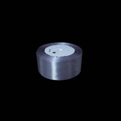 Rolă panglică satin, 4 cm, culoare gri NR. 180