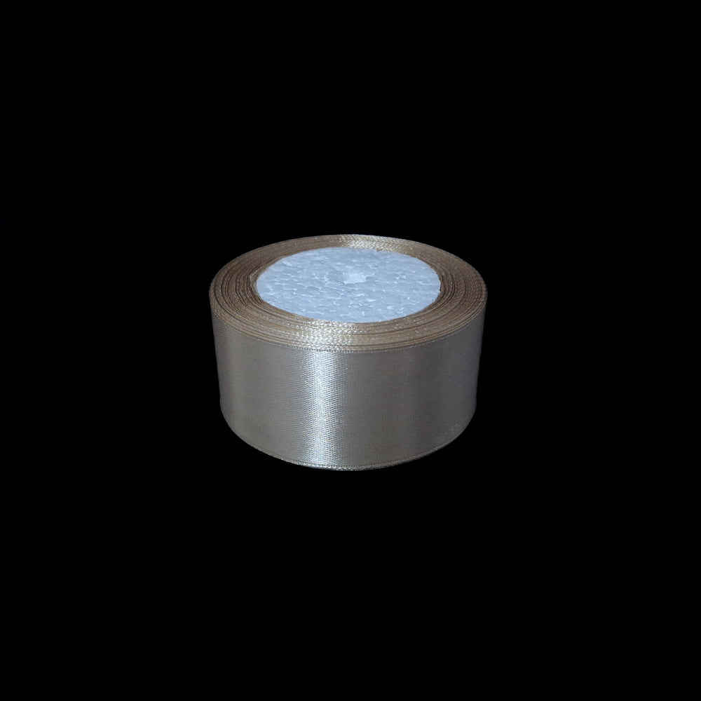 Rolă panglică satin, 4 cm, culoare maro NR. 172 - ROC 0811