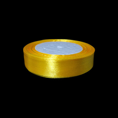 Cinta de satén, 2 cm, color amarillo NR. 132