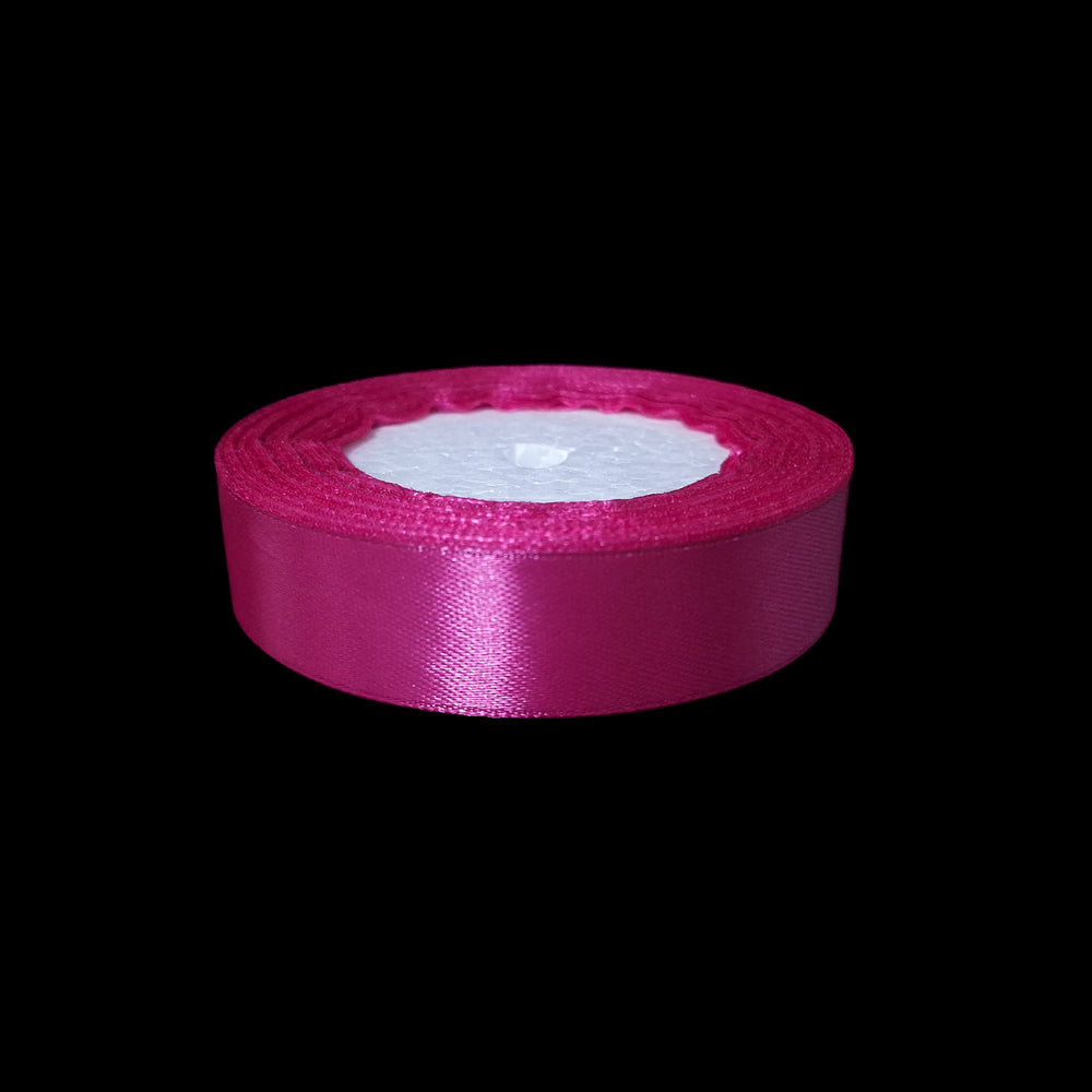 Bandă din satin, 2 cm, culoare ciclam NR. 28 - ROC 080