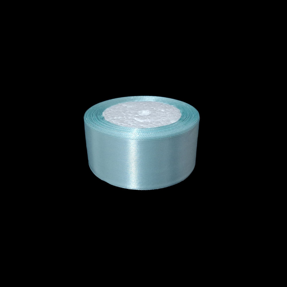 Rolă panglică satin, 4 cm, culoare albastru NR. 103 - ROC 0811