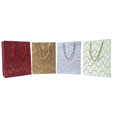 Set 12 pungi cu auriu pentru cadouri - ROC A1666