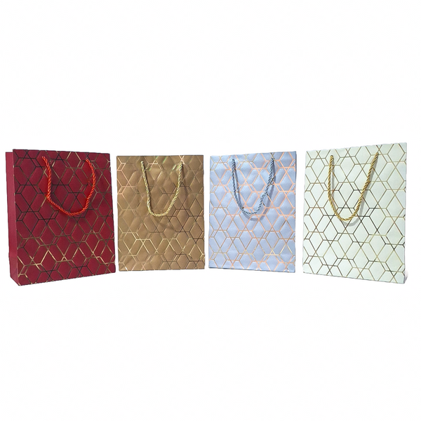 Set 12 pungi cu auriu pentru cadouri - ROC A1666