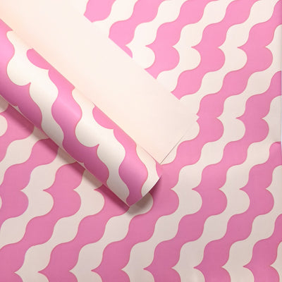 Coli celofan cu print, culoare roz intens - ROC A288